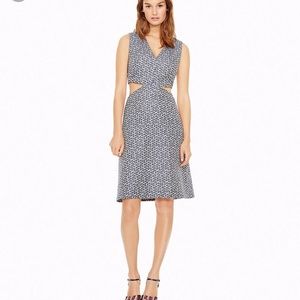 Tory Burch Sateen Jacquard Cut-out Dress NWT! 12